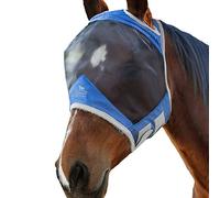 Harrison Howard CareMaster Pro Luminous Fine Mesh UV-proof Fleece Padding Fly Mask Standard Aquamarine Full Size