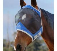 Harrison Howard CareMaster Pro Luminous Fine Mesh UV-proof Fleece Padding Fly Mask Standard Aquamarine M Cob