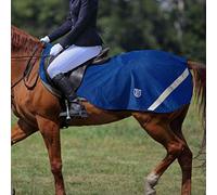 Harrison Howard Climax Exercise Sheet Competition rug Fleece Waterproof Hi-Vis lining (Large: 4' 11'' (Rug Size 6' 3'' - 6' 6''), Nautical Blue)