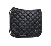 Harrison Howard Dressage Saddle Pad High-Performance Leather Saddle Pad for Horse Riding with Excellent Shock Absorption Black