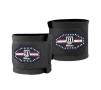 Harrison Howard Durable Shock-Absorbent Breathable Impact Protection Pastern Wraps for Horse Sold in Pairs Black