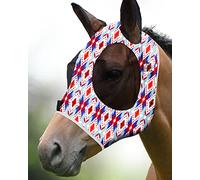 Harrison Howard Elasticity Horse Fly Mask Superb Comfort with UV Protection Standard Horse Fly Mask for Horse-Tribal Abstract