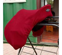 Harrison Howard Essential Fleece Horse Saddle Cover for JP/CC Horse Saddle-Red