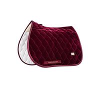 Harrison Howard General Purpose Saddle Pad for Horse Riding Training English Saddle Pad Soft Cushioning for Horse Back Burgundy