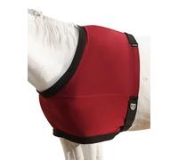Harrison Howard Horse Care Blankets Shoulder Guard Anti-Rub Shoulder Protector for Horses, Lightweight Stretch Nylon Shoulder Cover with Fleece Padding, Prevents Blanket Rubbing Burgundy L