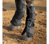 Harrison Howard Horse Fly Boots Perfect Contoured Fit Leg Guards Dense Mesh Boots with Ventilated Comfort Reliable Protection from Summer Elements Set of 2 Classic Black Medium