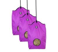 Harrison Howard Horse Hay Bag Slow Feed Hay Bag 3/Pack-Purple