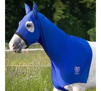 Harrison Howard Horse Hood Stretch Horse Head Hood with Zip Blue M