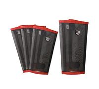 Harrison Howard Loose-Fitting Horse Fly Leggins Breathable, Tear-Resistant Fine Mesh Leg Guards Stay-on Comfortable Fly Boots (Set of 4) Red Mini
