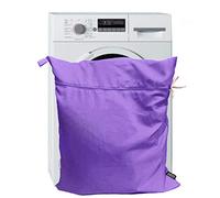 Harrison Howard Pet Washing Bag Dog Cat Horse Hair Laundry Bag for Rug Sheet Boots Pets Laundry Helper Jumbo 48L 78cm x 70cm Light Purple