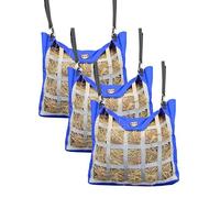 Harrison Howard Premium Durable Horse Hay Bag Slow Feed Hay Bag Waterproof Fabric Large Capacity Horse Tote 3pcs- Blue