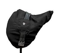 Harrison Howard Premium English Saddle Cover,Waterproof/Breathable Fleece-Lined Long-Lasting Outer Damage Protection All-Purpose Saddle Cover - Mars Black