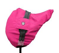 Harrison Howard Premium English Saddle Cover,Waterproof/Breathable Fleece-Lined Long-Lasting Outer Damage Protection All-Purpose Saddle Cover -Magenta
