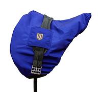 Harrison Howard Premium English Saddle Cover,Waterproof/Breathable Fleece-Lined Long-Lasting Outer Damage Protection All-Purpose Saddle Cover - Champion Blue