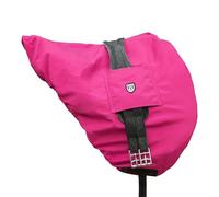 Harrison Howard Premium English Saddle Cover, Waterproof/Breathable Fleece-Lined Long-Lasting Outer Damage Protection Dressage Saddle Cover - Magenta