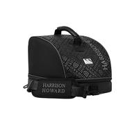 Harrison Howard Premium Helmet Storage Case Sturdy 600D Fabric Equestrian Helmet Bag Travel Gear for Horse Riders Black