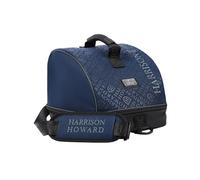 Harrison Howard Premium Helmet Storage Case Sturdy 600D Fabric Equestrian Helmet Bag Travel Gear for Horse Riders Navy