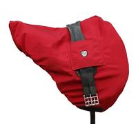 Harrison Howard Premium Waterproof/Breathable Fleece-Lined Long-lasting Outer Damage Protection Saddle Cover for Dressage Scarlet Red