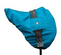 Harrison Howard Premium Waterproof/Breathable Fleece-Lined Long-lasting Outer Damage Protection Saddle Cover for Dressage Azure Blue
