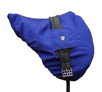 Harrison Howard Premium Waterproof/Breathable Fleece-Lined Long-lasting Outer Damage Protection Saddle Cover for Dressage-Blue