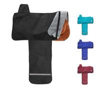 Harrison Howard Soft Fleece Lining Water-Proof Long-Lasting Reliable Protection Western Saddle Cover-Black