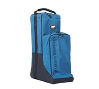 Harrison Howard Tall Boot Bag Equestrian Boot Travel Bag for Storing Helmet, Horse Whip Accessories Boot Storage Bag, Blue, Modern