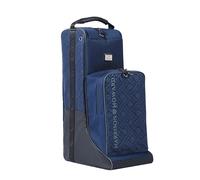 Harrison Howard Tall Boot Bag Equestrian Boot Travel Bag for Storing Helmet, Horse Whip Accessories Boot Storage Bag, Navy, Modern
