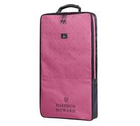 Harrison Howard Waterproof Bridle Bag Halter Bag for Horses with 3 Prong Tack Rack Sturdy Fabric Horse Tack Carry Bag Pink