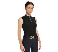 Harrison Howard Women’s Equestrian Riding Shirt, UPF 50+ Sleeveless Quarter Zip Quick Dry Breathable Top for Horse Riding