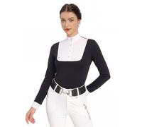 Harrison Howard Women's Equestrian UPF 50+ Long Sleeve Riding Top Quick Dry Patchwork Design Stretch Dressage Riding Shirt