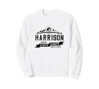 Harrison Idaho Vintage Coordinates Boats & Bikes Since 1899 Sweatshirt