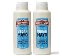 Harrison Mayonnaise - Pack of 2 Mayo Sauce Bottles 1 Liter Each - Vegetarian Friendly, Gluten Free with No Soya, Dairy and Artificial Color or Flavor - Made in UK
