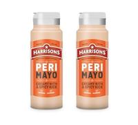 Harrisons Peri Mayo, Creamy Spicy Mayonnaise Sauce, 500ml Bottles, Pack of 2