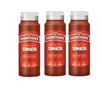 HARRISONS Tomato Ketchup, Pack of 3 x 500ml Bottles, Premium Table Sauce