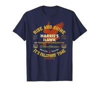 Harris's Hawk Falconers Design Falconry Harris Hawkers Gear T-Shirt, Men, Navy Blue, Medium