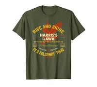 Harris's Hawk Falconers Design Falconry Harris Hawkers Gear T-Shirt, Men, Olive Green, Large