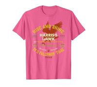 Harris's Hawk Falconers Design Falconry Harris Hawkers Gear T-Shirt, Men, Pink Heather, X-Large