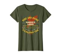 Harris's Hawk Falconers Design Falconry Harris Hawkers Gear T-Shirt, Women, Olive Green, X-Large