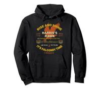 Harris's Hawk falconers Shirt - It's Falconry Time V2 Pullover Hoodie