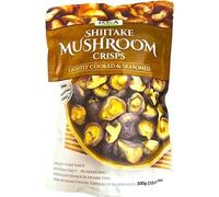Harrissen Select DJ&A Shiitake Mushroom Crisps 300g - Crunchy Vegan Mushroom Snacks - Gluten Free, Plant-Based, No Added MSG - Healthy Savoury Crisps Alternative