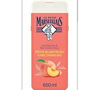Harrissen Select Le Petit Extra Gentle Bath & Shower Gel White Peach & Organic Nectarine 650ml | Moisturising Body Wash for Soft & Fresh Skin | Dermatologically Tested | Daily Use Shower Gel