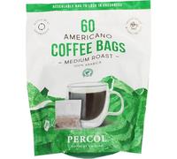 Harrissen Select Percol Americano Medium Roast Coffee | 100% Arabica | 60 Ready-to-Drink Coffee Bags (8g Each) | Smooth Rich Flavour | Fast Brew Coffee Bags for Home, Office & Travel
