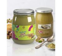 Harrissen Select Pistachio Cream Spread Bundle - Sicilian Pistachio Cream & Pistachio Cream with Kadayif - Premium Italian Pistachio Dessert Spread - Pistachio Spread - 2 x 600g Jars