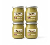 Harrissen Select Premium Pistachio Cream Spread 600g - Rich Sicilian Nut Paste for Desserts, Ice Cream & Pastries - Gluten-Free & Creamy | Pack of 4 | Total 2.4 kg
