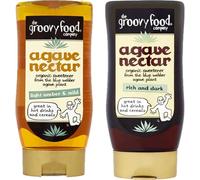 Harrisson Select Agave Nectar Syrup Pack of 2 (250ml x2) - Light & Mild + Rich & Dark - Natural Sweetener, Vegan, Low GI Sugar Alternative for Coffee, Tea, Baking & Desserts
