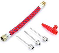 Harrista 3 Stainless Steel Needles Pump Kit Adaptor: Versatile Valve Connector for Inflatable Footballs, Bicycle Tyres, Sports Bikes, Outdoor Gear, and Household Accessories