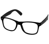 Harrista Clear Retro Style Oversized Black Frame Nerd Geek Glasses