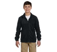 Harriton Youth Full-Zipper Polyester Fleece Pullover