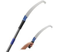 Harrms Pruning Saw Blue, Long Reach Tree Cutter with Razor Blade 7.5 FT, No Ladder Branch Trimmer Rustproof Stainless Steel Poles for Palm Garden Forestry Lawn Patios Yard