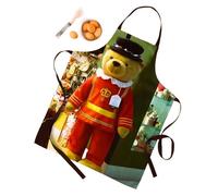 Harrods Beefeater Teddy Bear Fabric Apron for Women Men Unisex Larger Size Cooking Kitchen Chef for Home Kitchen, Baking Gardening BBQ, Coffee House, Restaurant Quality Item Rare Find